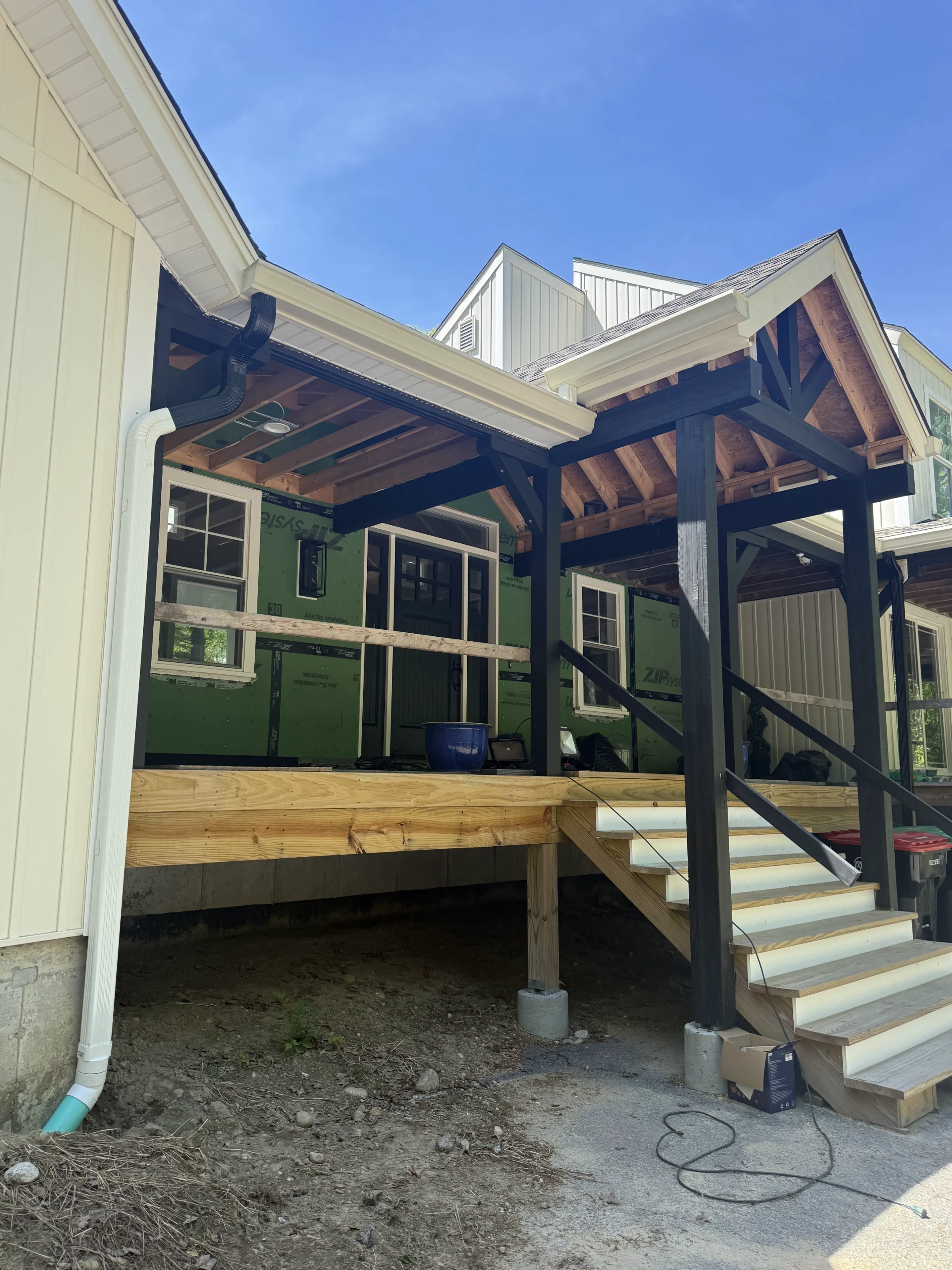 Seamless K-Style gutter installation in Foxborough, MA