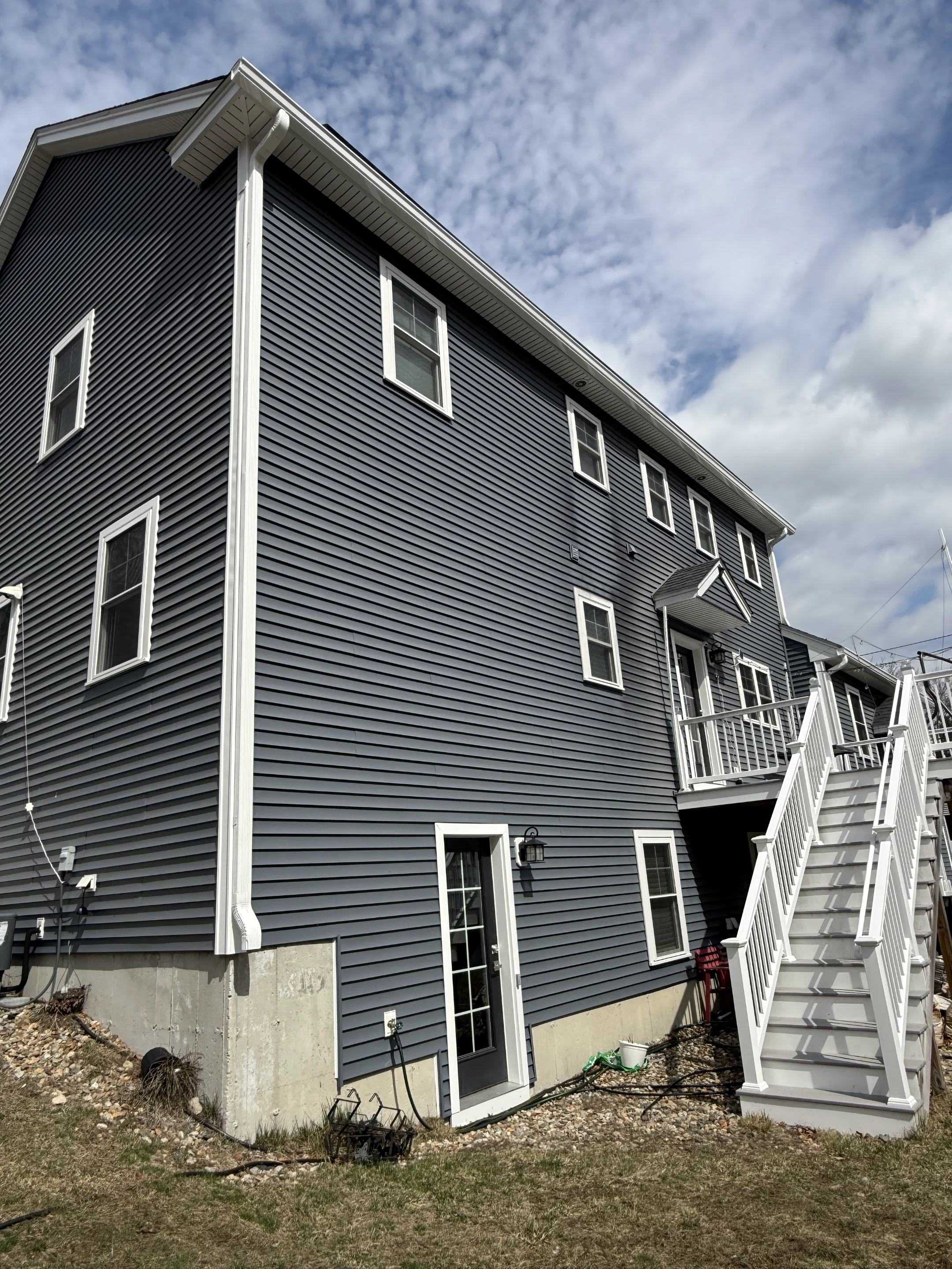 New seamless gutter installation in Pinehurst, MA